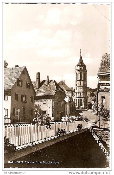 AK 276415 BALINGEN, Blick Auf Die Stadtkirche -6. 9. 67 - 14 746 BALINGEN Mc Nach Krauchenwies Mit 1 X 20 PF DEUTSCHE - Balingen