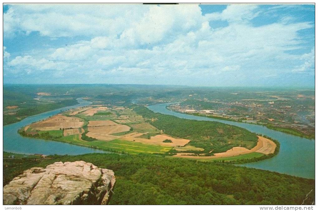 USA – United States – Moccasin Bend Seen From Point Lookout, Lookout Mountain, Chattanooga, Tennessee, Unused Postcard - Chattanooga