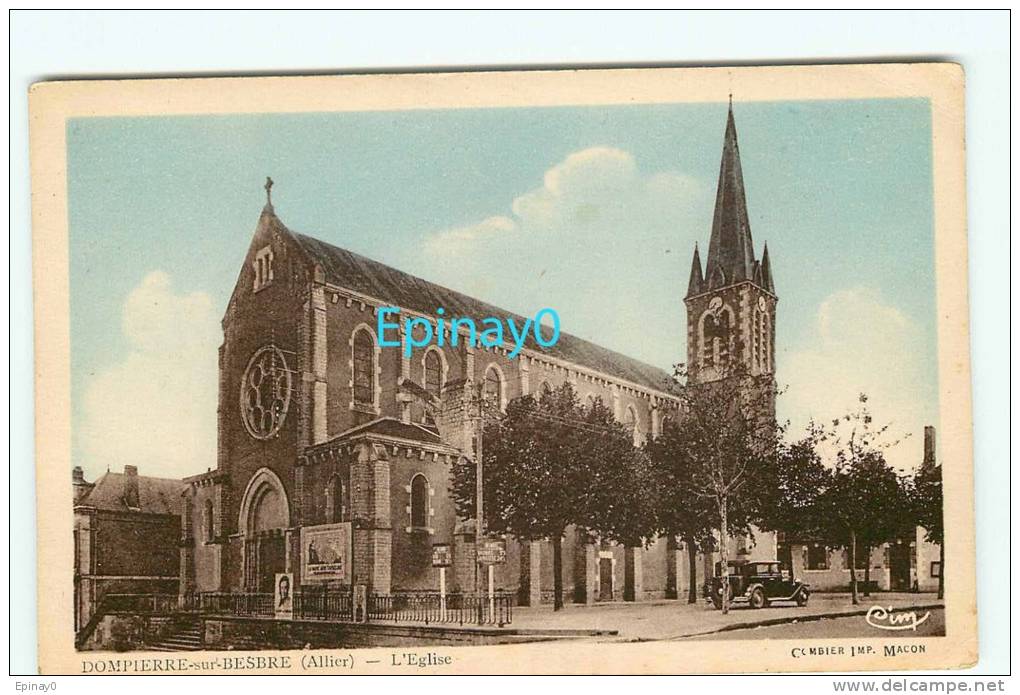 B - 03 - DOMPIERRE SUR BESBRE - L´église - édition Combier - Autres & Non Classés