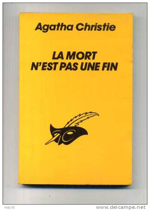 - LA MORT N'EST PAS UNE FIN . PAR AGATHA CHRISTIE  . CHAMPS ELYSEES 1984 - Champs-Elysées