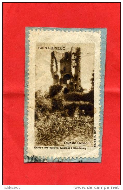 SAINT BRIEUC TOUR DE CESSON VIGNETTE SUR FRAGMENT - Tourisme (Vignettes)