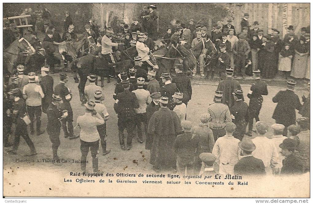 TOULOUSE  ( 31 ) - Raide Hippique Des Officiers De Seconde Ligne - Toulouse