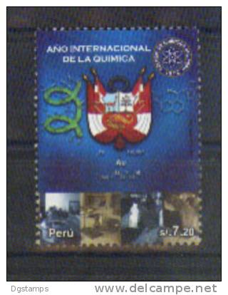 Peru 2011 ** Año Internacional De La Química: Laboratorios, Formula, Escudo, Logo (atomo) Colegio De Quimicos - Perù