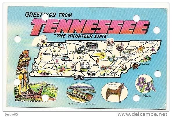 TENNESSEE-GREETINGS- Not Traveled - Andere & Zonder Classificatie