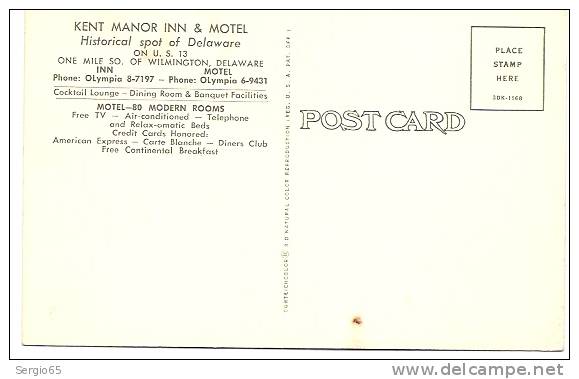 DELAWARE, WILMINGTON-KENT MANOR INN & MOTEL- Not Traveled - Wilmington