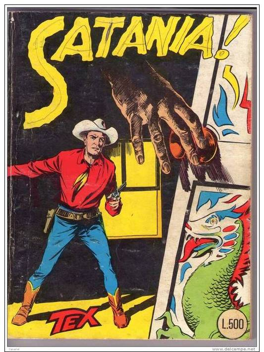 TEX  N° 5   :   Satania   -  Autorizzazione  2926 Del 2.5.1962 - Prezzo Lire 500 - Tex