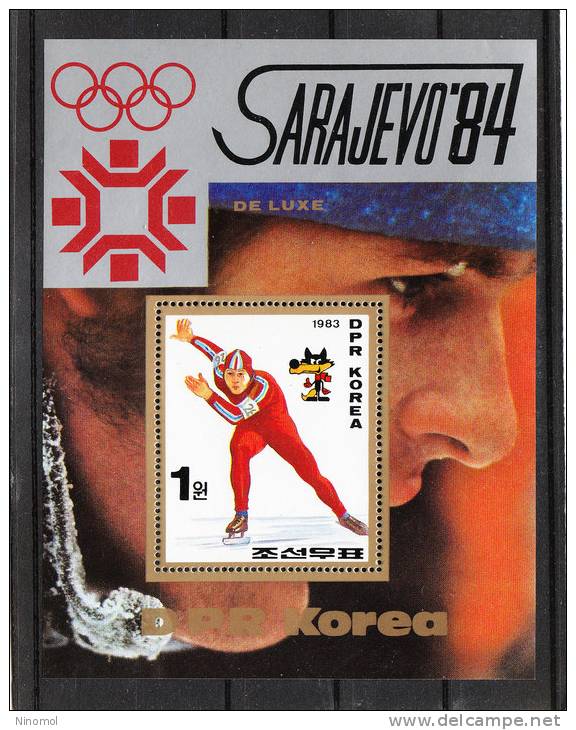 Korea  Nord   -  1983.  Series Complete  Of  6  Olympic Blocks . Very  Very Rare MNH - Winter 1984: Sarajevo