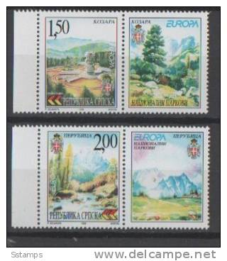 1999 J-1  195-96   BOSNIA REPUBLIKA SRPSKA 1999 EURPA CEPT STAMP-VIGNETA NEVER HINGED - 1999