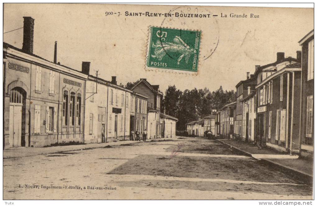 SAINT-REMY-EN-BOUZEMONT LA GRANDE RUE - Saint Remy En Bouzemont