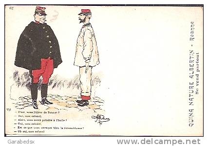 CPA Militaire Humoristique Signée Par Guillaume - " C'est Vous L'élève De Bonnat ?... " (carte N° 62). - Guillaume