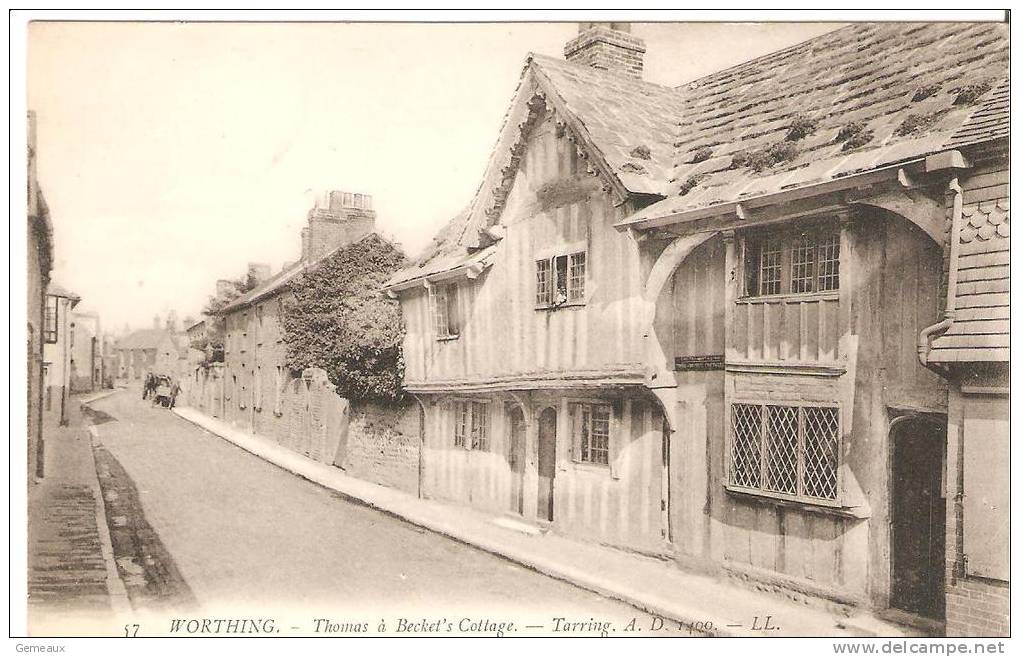 Worthing. Thomas A Becket's Cottage. - Worthing