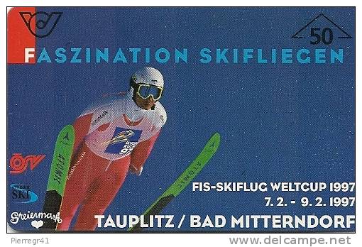 CARTE-AUTRICHE-MAGNETIQUE         -1997-SAUT  A SKI-FIS SKIFLUG 1997-TBE - Austria