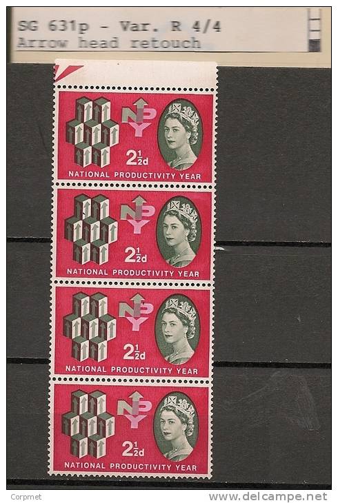 UK - Variety  SG 631p - Row 4 Stamp 4 - SPEC CATALOGUE VOLUME 3 - Page 225 - MNH - Errors, Freaks & Oddities (EFOs