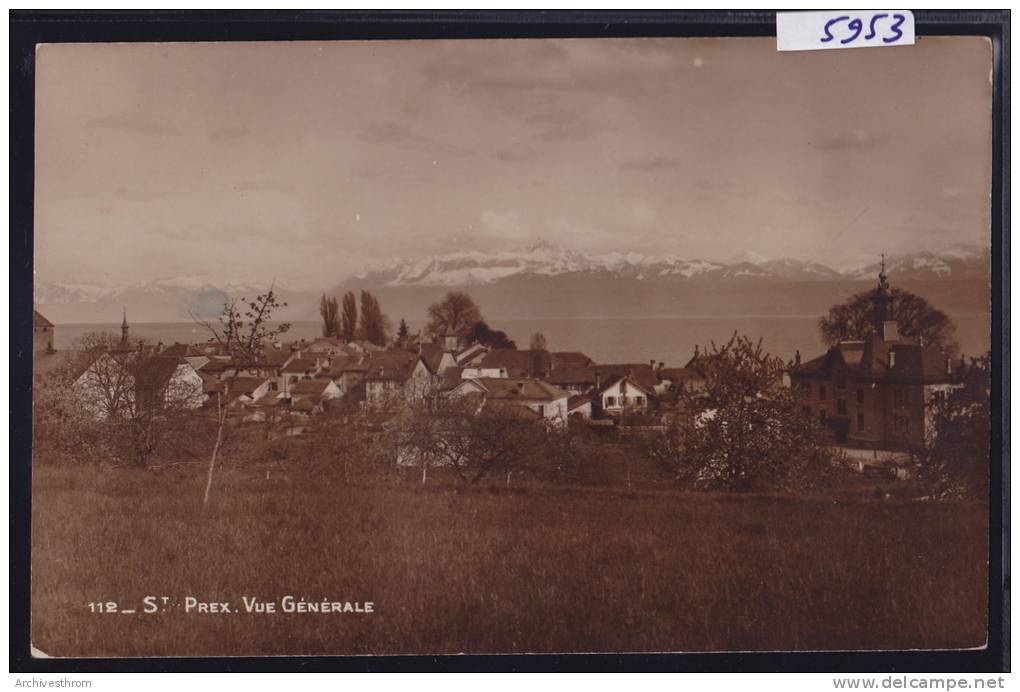 St-Prex : Vue Générale Avec Le Collège à Droite (5953) - Saint-Prex