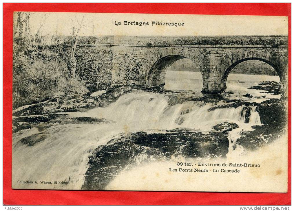 LES PONTS NEUFS 1900 COMMUNE DE MORIEUX LA CASCADE CARTE PRECURSEUR EN BON ETAT - Morieux