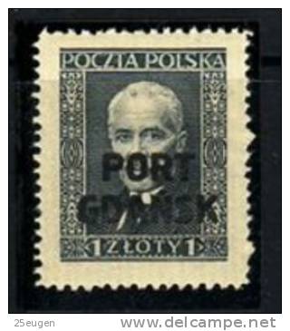 POLAND / PORT GDANSK1929 MICHEL NO: 23 I MNH - Unused Stamps