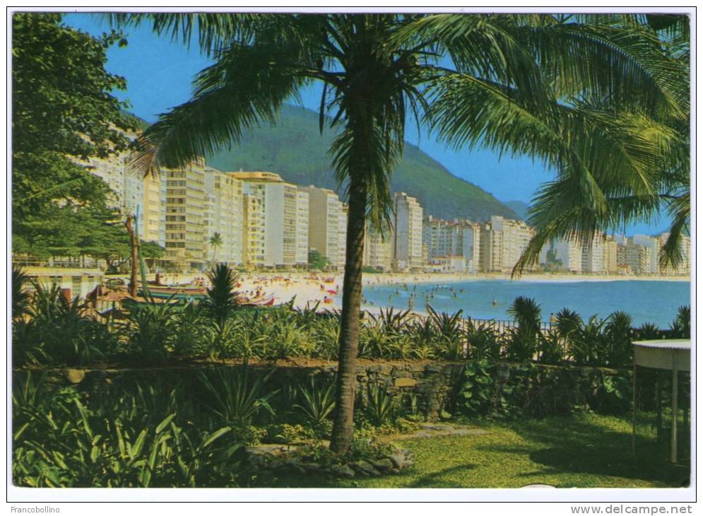 BRASIL-RIO DE JANEIRO - COPACABANA BEACH / THEMATIC STAMP-POPE/PAPA JOHN PAUL II - Copacabana