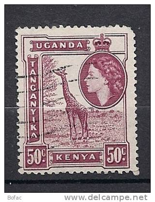 94   (OBL)   Y  &amp;  T     (girafe Animal &amp; La Reine élysabeth)     "KENYA &amp; OUGANDA" - Kenya, Uganda & Tanganyika