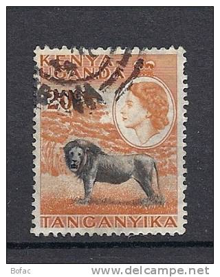 92   (OBL)   Y  &amp;  T     (lion Animall &amp; La Reine élysabeth)     "KENYA &amp; OUGANDA" - Kenya, Uganda & Tanganyika