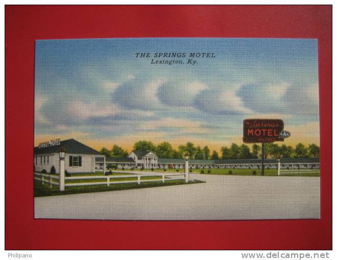 Kentucky > Lexington   The Springs Motel  Linen ----  ===  -- Ref 264 - Lexington