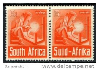 South Africa #87 Mint Hinged 6p Pair From 1941 - Neufs