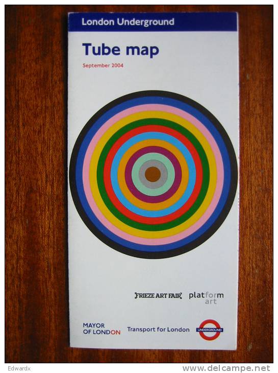 London Underground Tube Map September 2004 Emma Kay - Other & Unclassified
