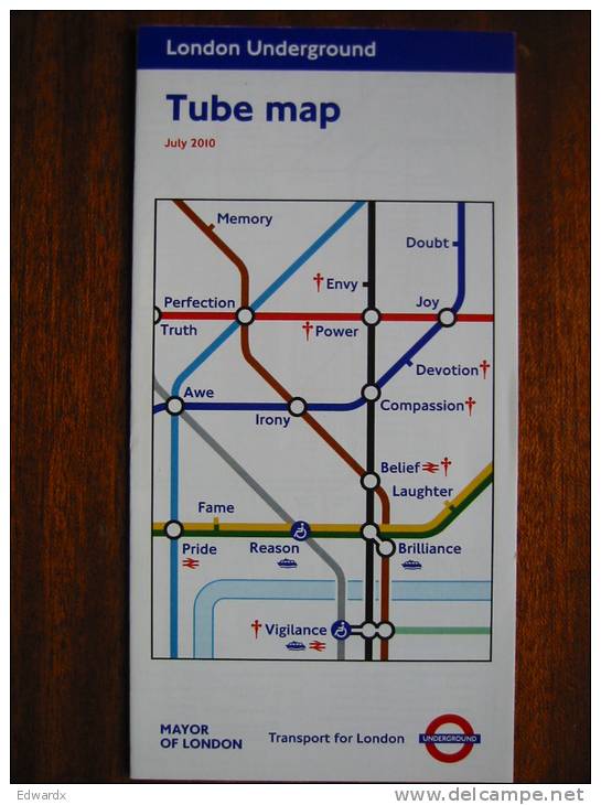 London Underground Tube Map July 2010 Barbara Kruger - Other & Unclassified