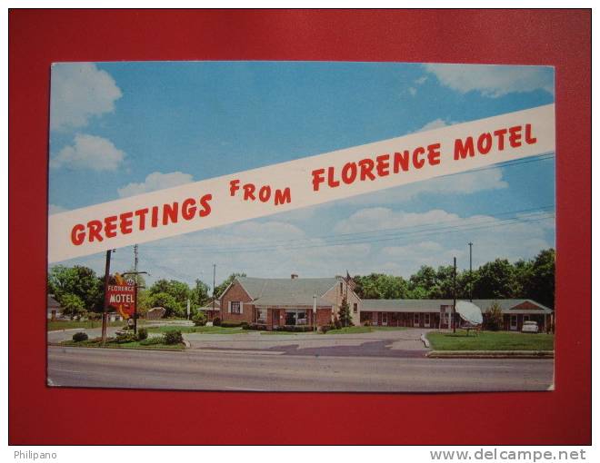 - Kentucky > -  Greetings From Florence Motel   1963 Cancel       ====  - Ref 265 - Frankfort