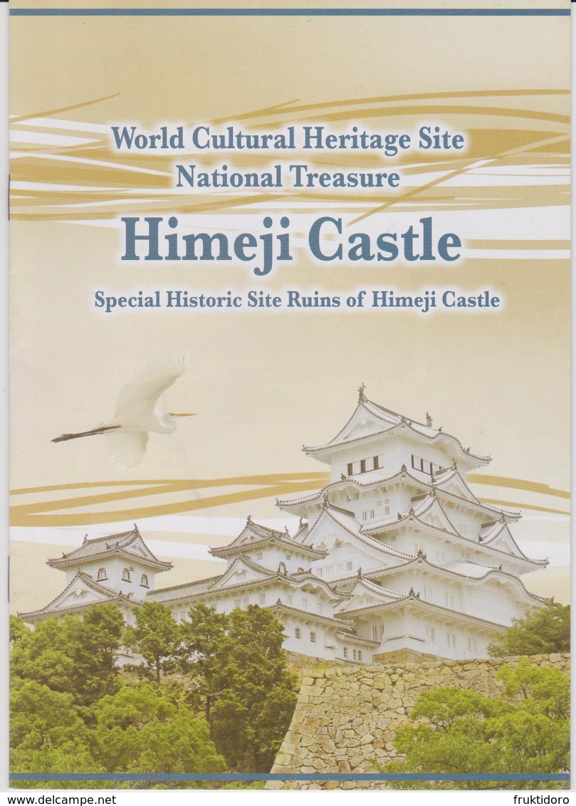 Brochure World Cultural Heritage - Himeji Castle - Japan - Libros Antiguos Y De Colección