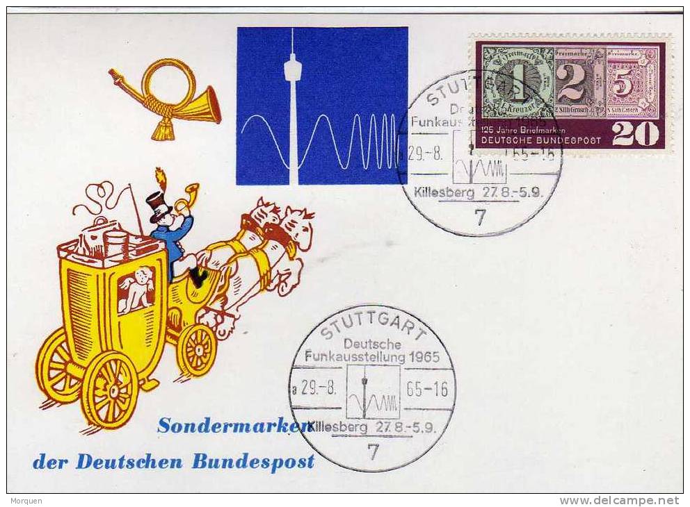 2611. Tarjeta STUTTGART (Alemania) 1965, Dia Del Sello, - Briefe U. Dokumente
