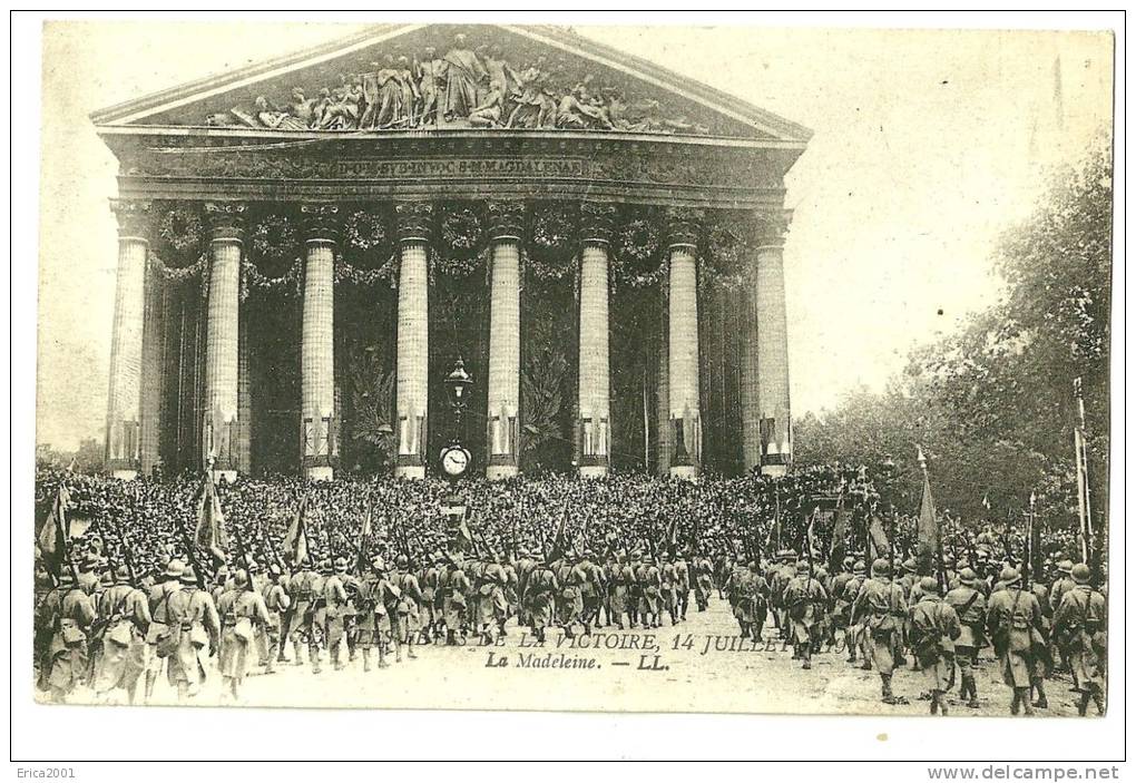 Paris . Autres & Non Classés. Les Fètes De La Victoire Le 14 Juillet 1919. La Madelaine. - Andere & Zonder Classificatie