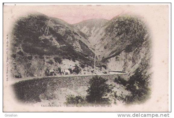 VALLERAIGUE MONTEE DE LA SEREYREDE (ALT 1297 M) ATTELAGE DE CHEVAUX - Valleraugue