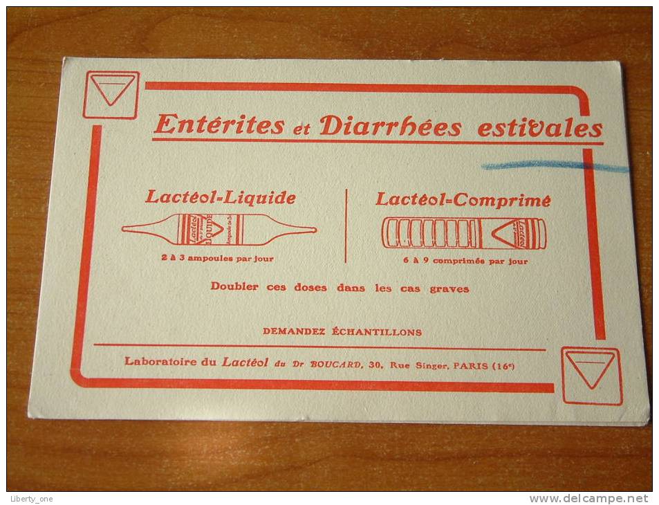 Entérites Et Diarrhées Estivales Lactéol-Liquide... / Lab. Lactéol Du Dr. BOUCARD PARIS ( 16e ) - ( Details Zie Foto ) ! - Produits Pharmaceutiques