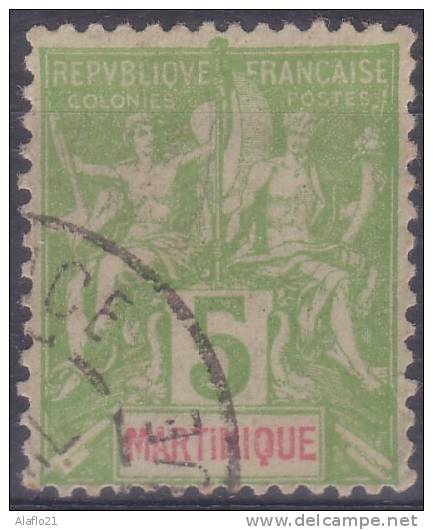 £5 -  MARTINIQUE -   N° 44 - OBLITERE -4 - Andere & Zonder Classificatie