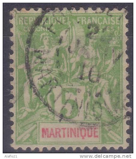 £5 -  MARTINIQUE -   N° 44 - OBLITERE -5 - Other & Unclassified