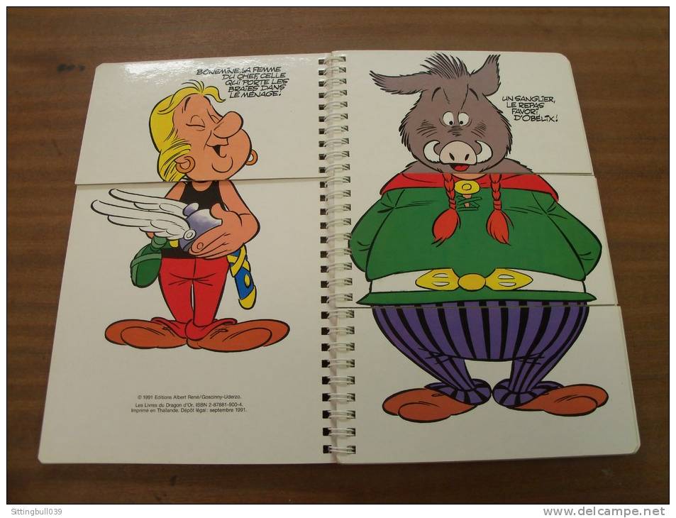 Astérix. LE MONDE FOU FOU FOU D'Astérix. Livre-Jeux éducatif... Mais Pour Collectionneurs !. Livres Du Dragon D'Or 1991. - Asterix