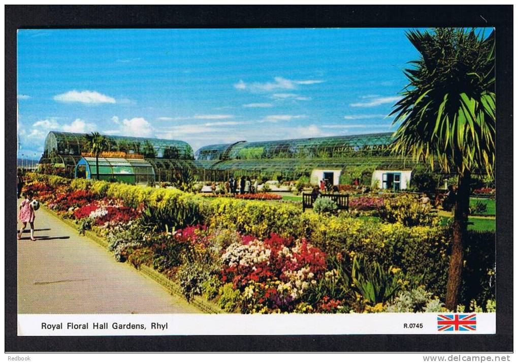 RB 762 - Postcard - Royal Floral Hall Gardens Rhyl - Denbighshire Wales - Denbighshire