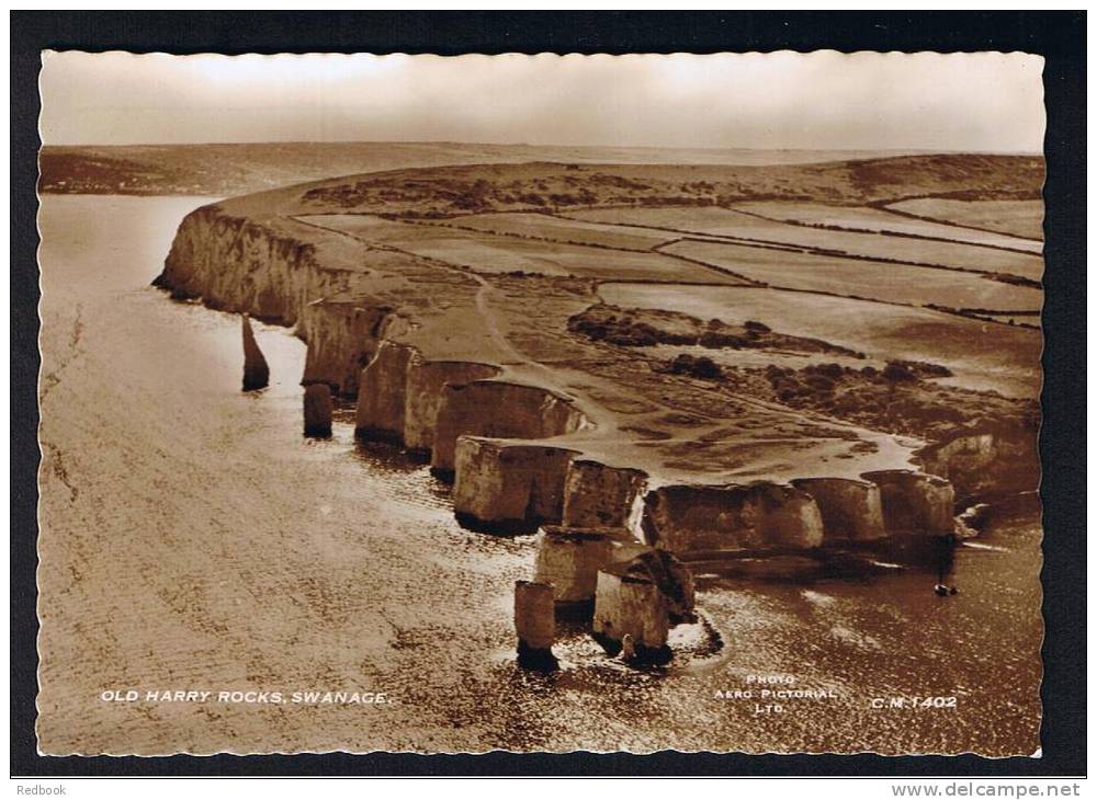 RB 762 - Real Photo Postcard - Old Harry Rocks - Swanage Dorset - Swanage