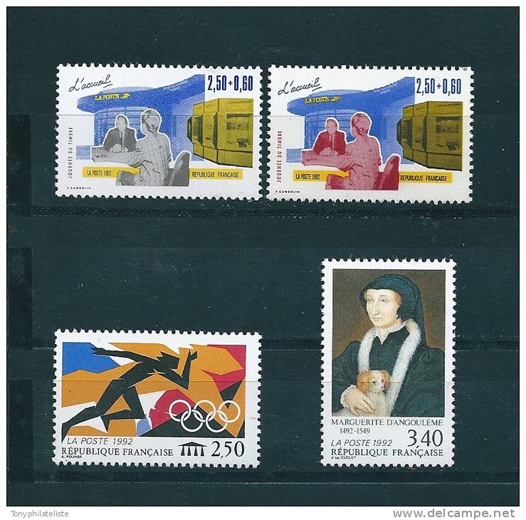 France Timbres De 1992    N°2743 A 2746 Neufs ** Vendu Prix De La Poste - Neufs