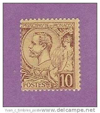 MONACO TIMBRE N° 14 NEUF AVEC CHARNIERE PRINCE ALBERT 1ER - Unused Stamps