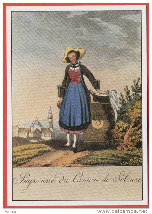 H023 , Paysanne Du Canton De Soleure , Non Circulée - Soleure