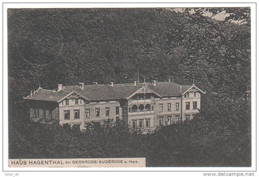 AK Haus Hagenthal Bei Gernrode-Suderode Harz, Quedlinburg, Sachsen-Anhalt Feldpost 1915 - Quedlinburg