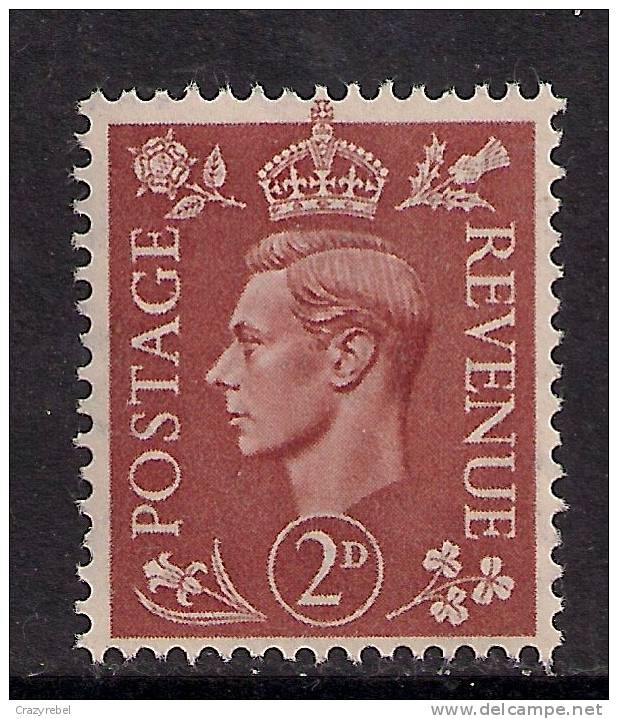 GB 1951 KGV1 2d PALE BROWN MM STAMP SG 506 (F153) - Unused Stamps