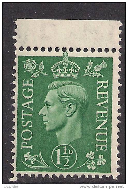 GB 1951 KGV1  1 1/2d  UMM GREEN STAMP SG 505 (F159) - Unused Stamps