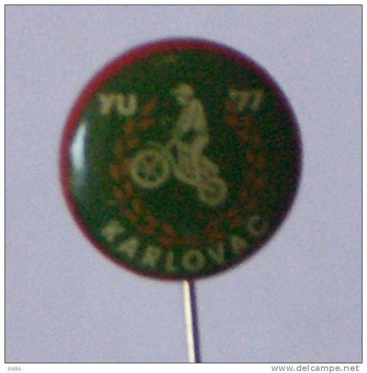 MOTO CROSS - Karlovac ( Croazia ) * Pin Badge Motorcycling Motocyclisme Moto Motorcycle Motorbike Motociclismo - Moto