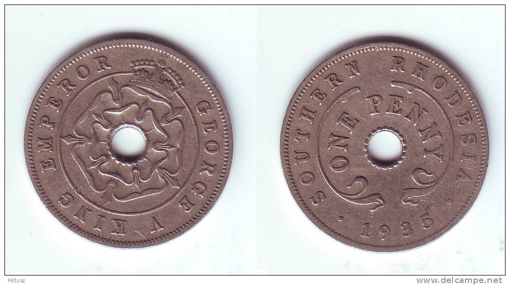 Southern Rhodesia 1 Penny 1935 King George V - Rhodesien