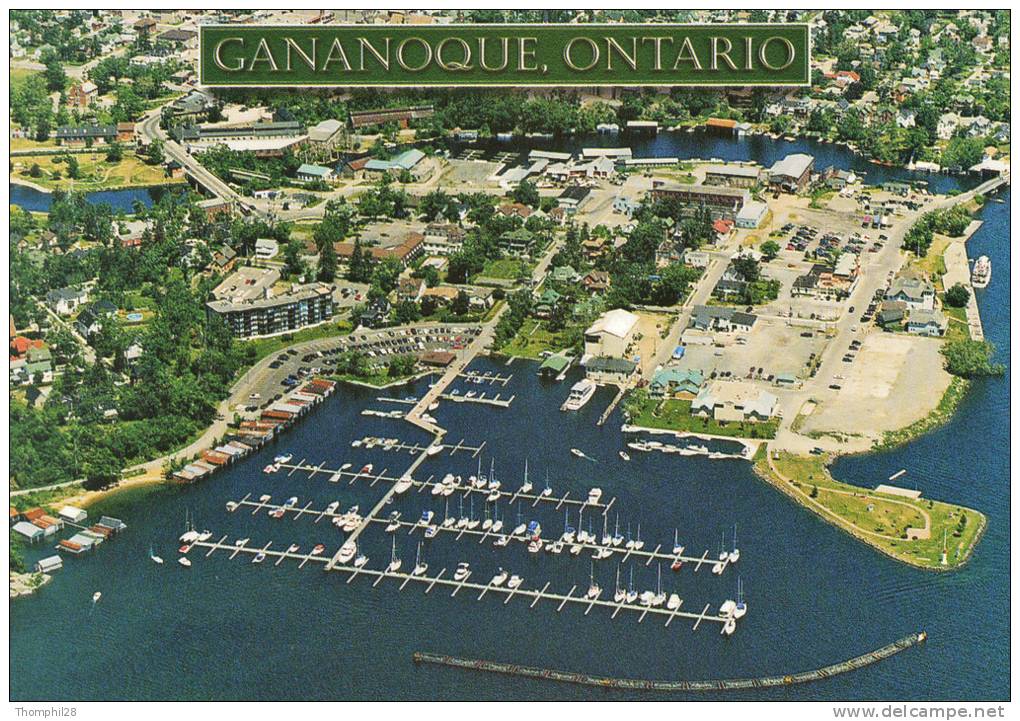 GANANOQUE / ONTARIO - Beautiful Waterfront View Of Gananoque, Ontario In The Heart Of The 1000 Islands - 2 Scans - Thousand Islands