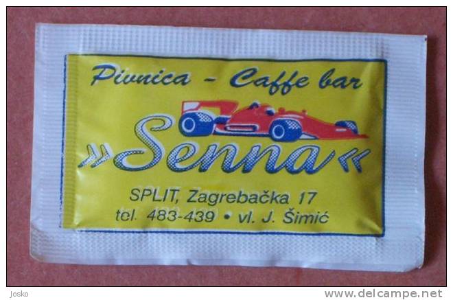 AYRTON SENNA Brasil ( Croatia Small Sugar ) Sucre Azucar Zucker Zucchero Suiker * Brazil Formula 1 F1 - Sugars