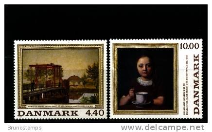 DENMARK/DANMARK - 1989  PAINTINGS  SET  MINT NH - Unused Stamps