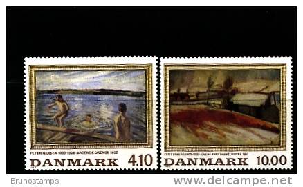 DENMARK/DANMARK - 1988  PAINTINGS  SET  MINT NH - Neufs